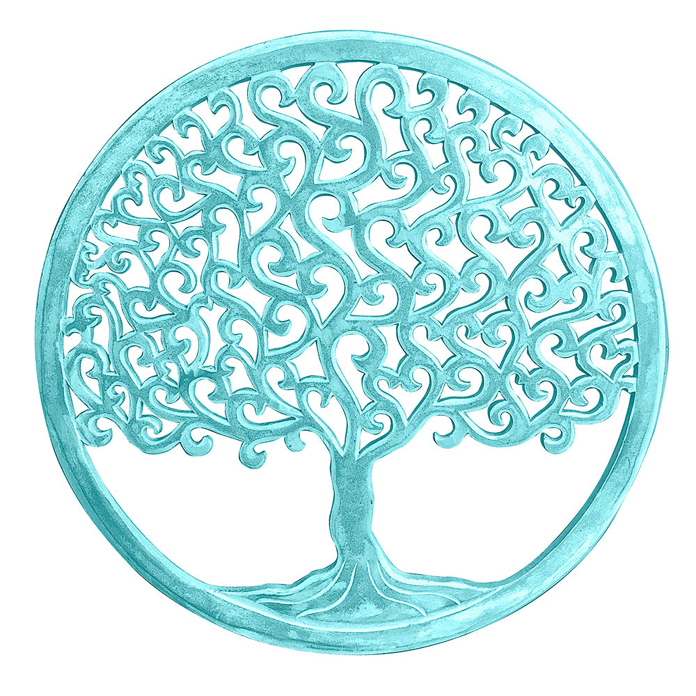 Decorative Mandala "Tree of Life" - Green wash