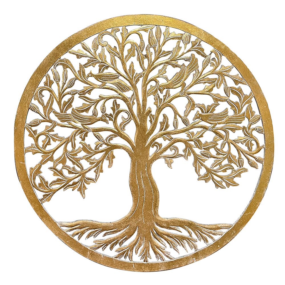 Decorative Mandala "Tree of Life" - Gold wash