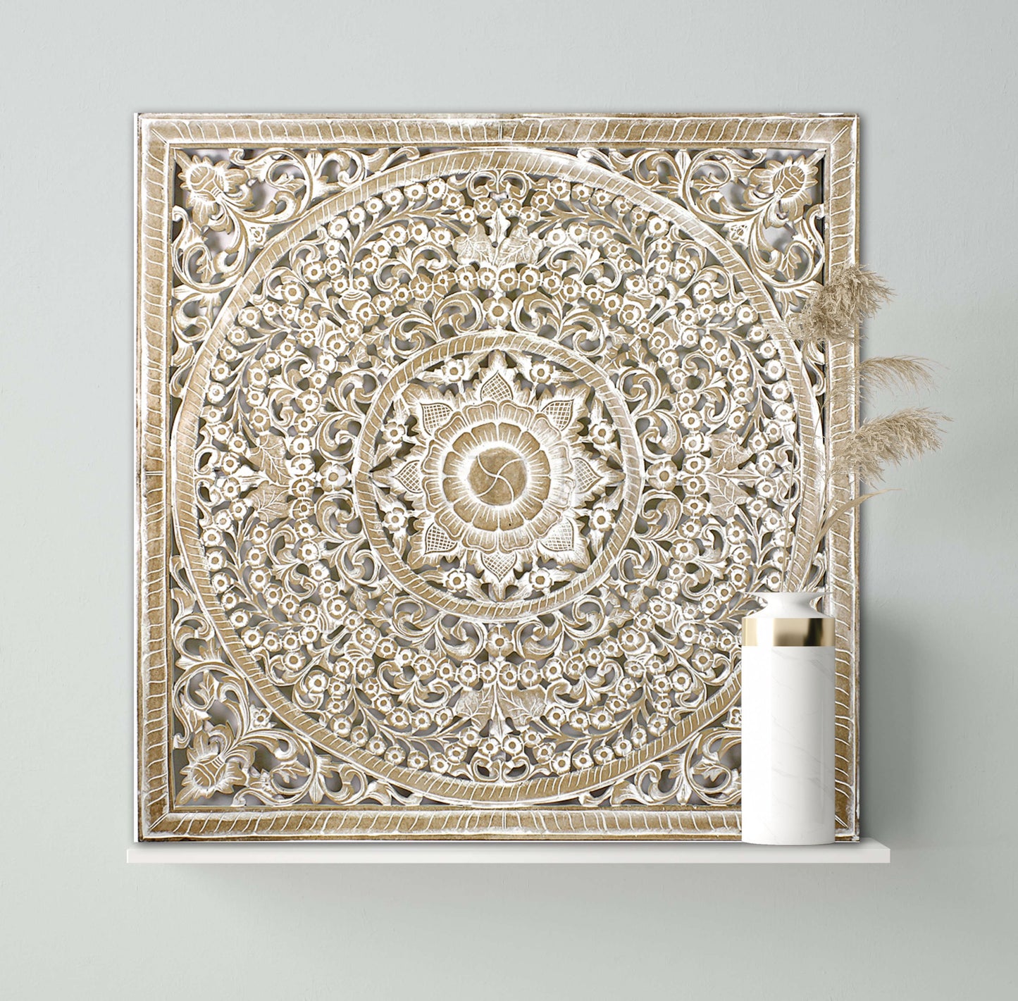 Decorative Panel "Peony" - Antic Wash - 100cm