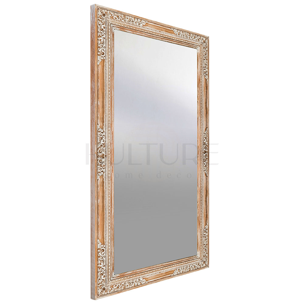 wood mirror balian antic wash bali design hand carved hand made home decorative house furniture wood material