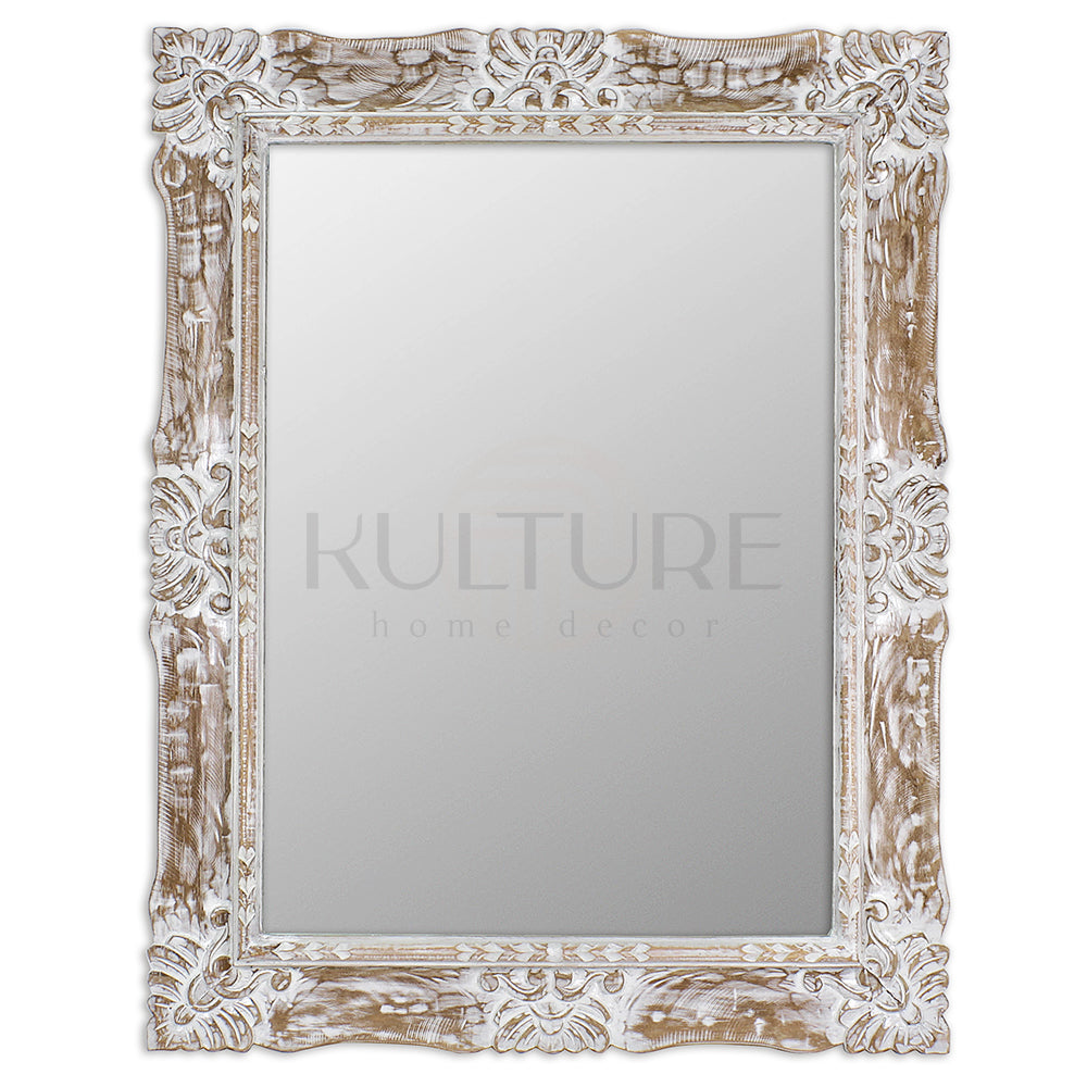 wood mirror pertiwi antic wash bali design hand carved hand made home decorative house furniture wood material
