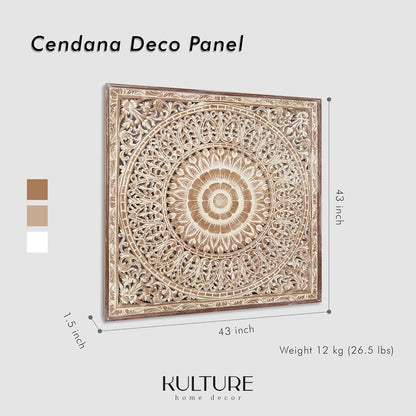 Large Decorative Panel "Cendana" 43x43 inches