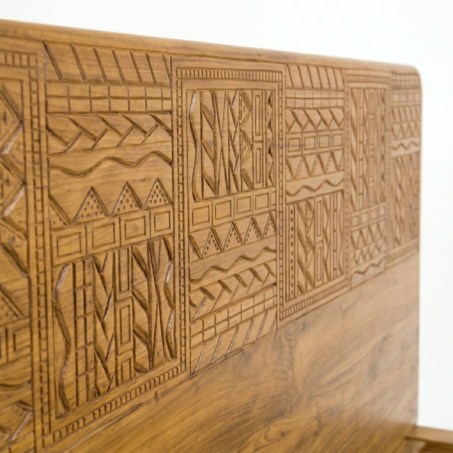 Teak Wooden Bed Frame "Muda" - King Size