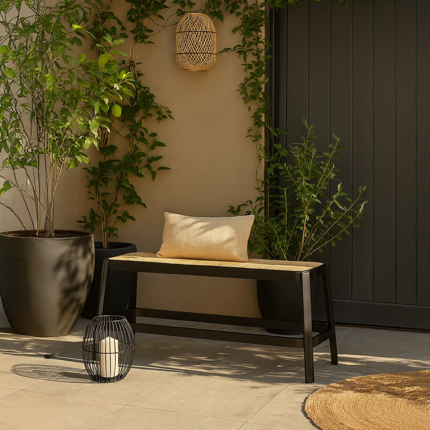 Asmara Cane Bench