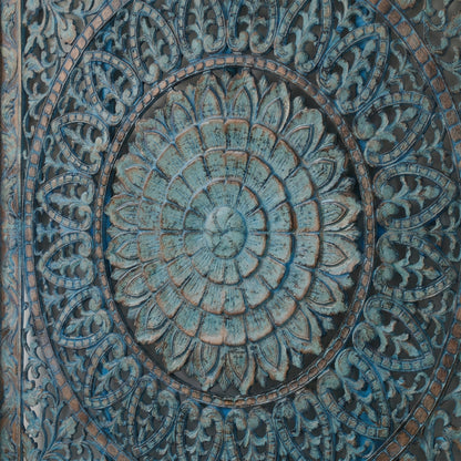 Carved Bed Headboard "Cendana" Queen Size - Samudra