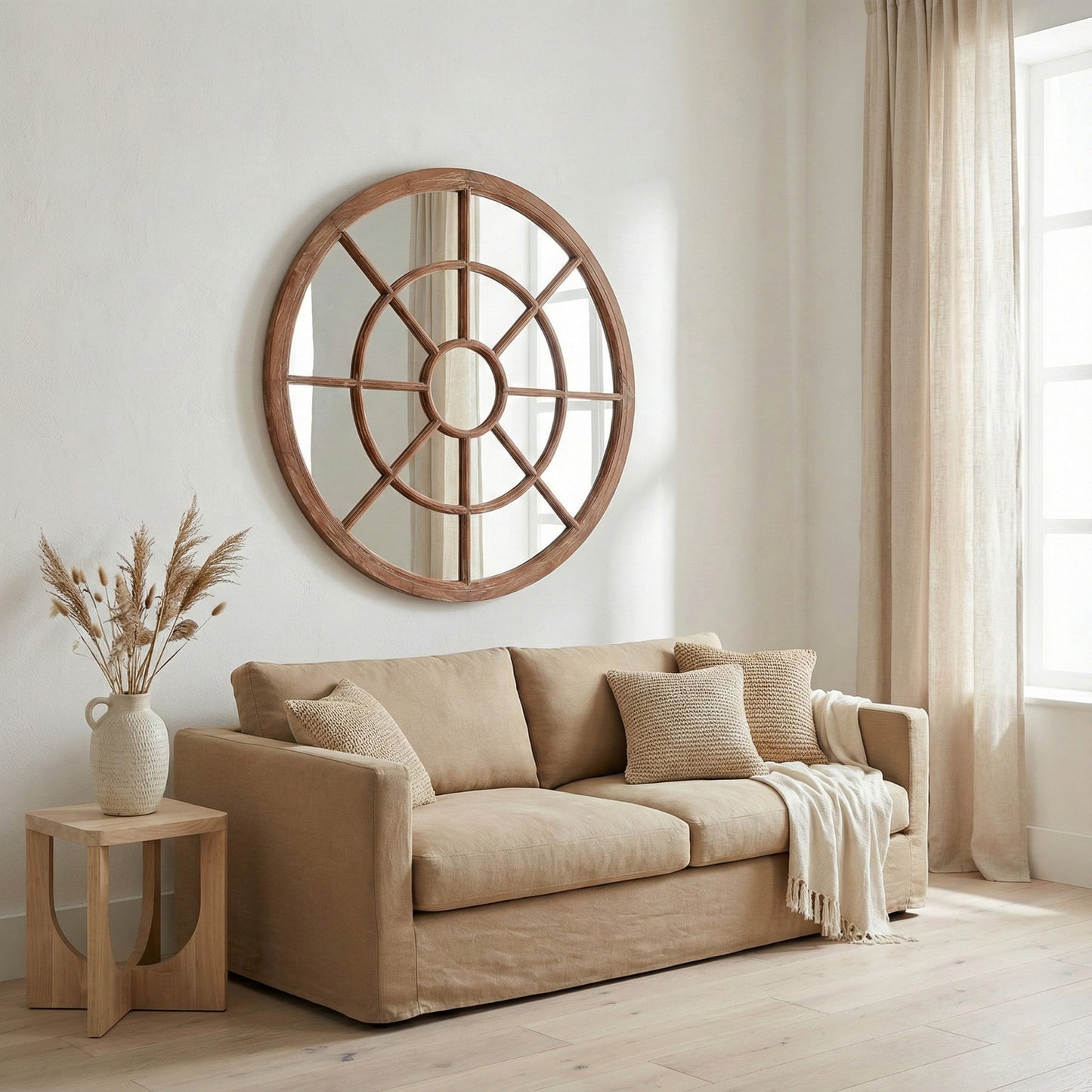 Hand Carved Mirror "Hanan" - 100 cm