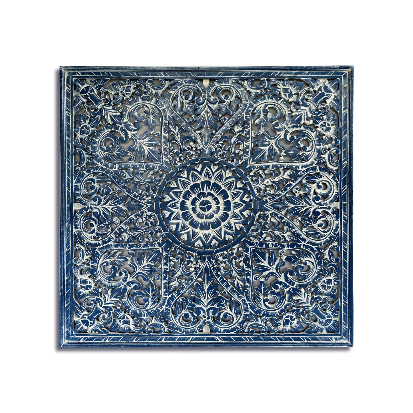 Decorative Panel "Jantung" in Navy Blue Wash - 110 cm