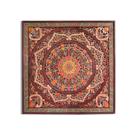 Decorative Panel "Manusa" - Sri Red