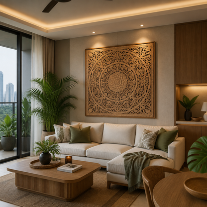 Decorative Panel "Manusa" - Natural Brown - 100 cm