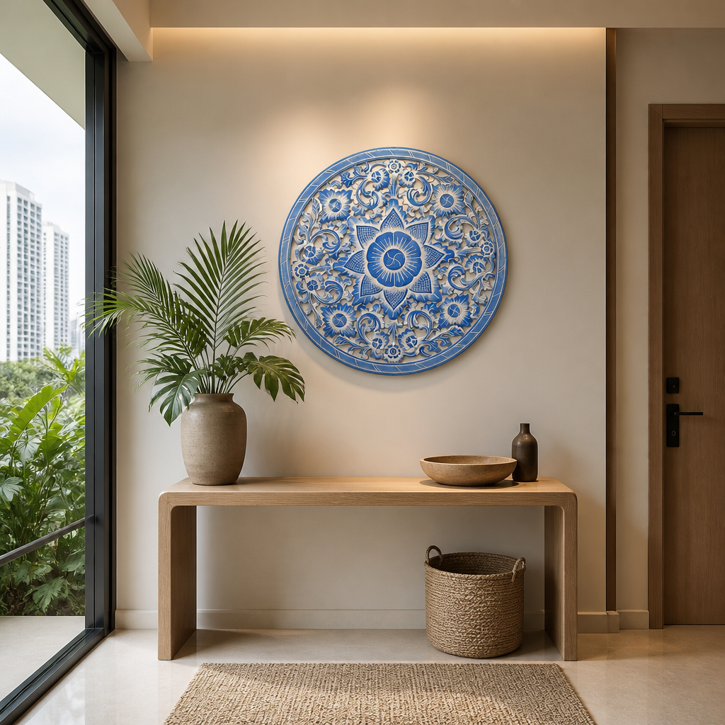 Carved Decorative Mandala "Air" - 80 cm