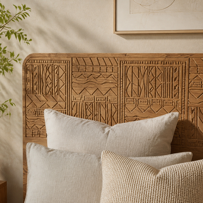 Teak Wooden Bed Frame "Muda" - King Size