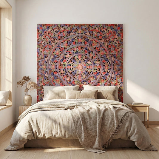 Carved Full Bed Headboard "Warna"