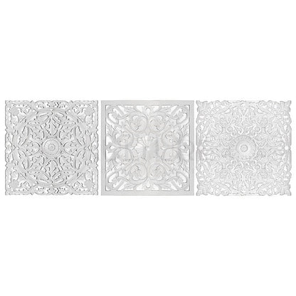 Set of 3 Decorative Panels "Pererenan" - Antic Wash