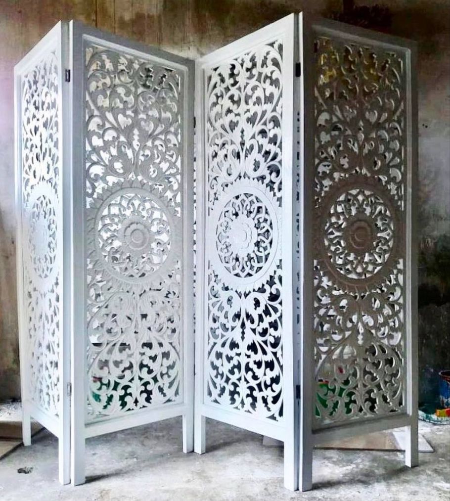 room divider rembulan white wash bali design hand carved hand made decorative house furniture wood material decorative wall panels decorative wood panels decorative panel board