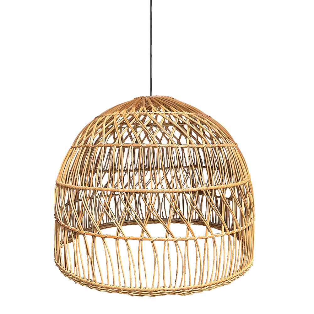 rattan pendant hang lamp shades jimbaran bali design hand carved hand made home decorative house furniture wood material